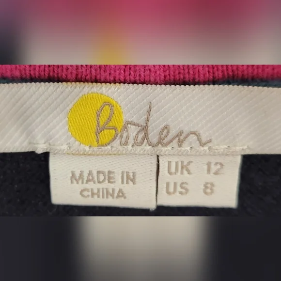 Boden Lytton rainbow sparkle sweater women's size 8 - Picture 7 of 7